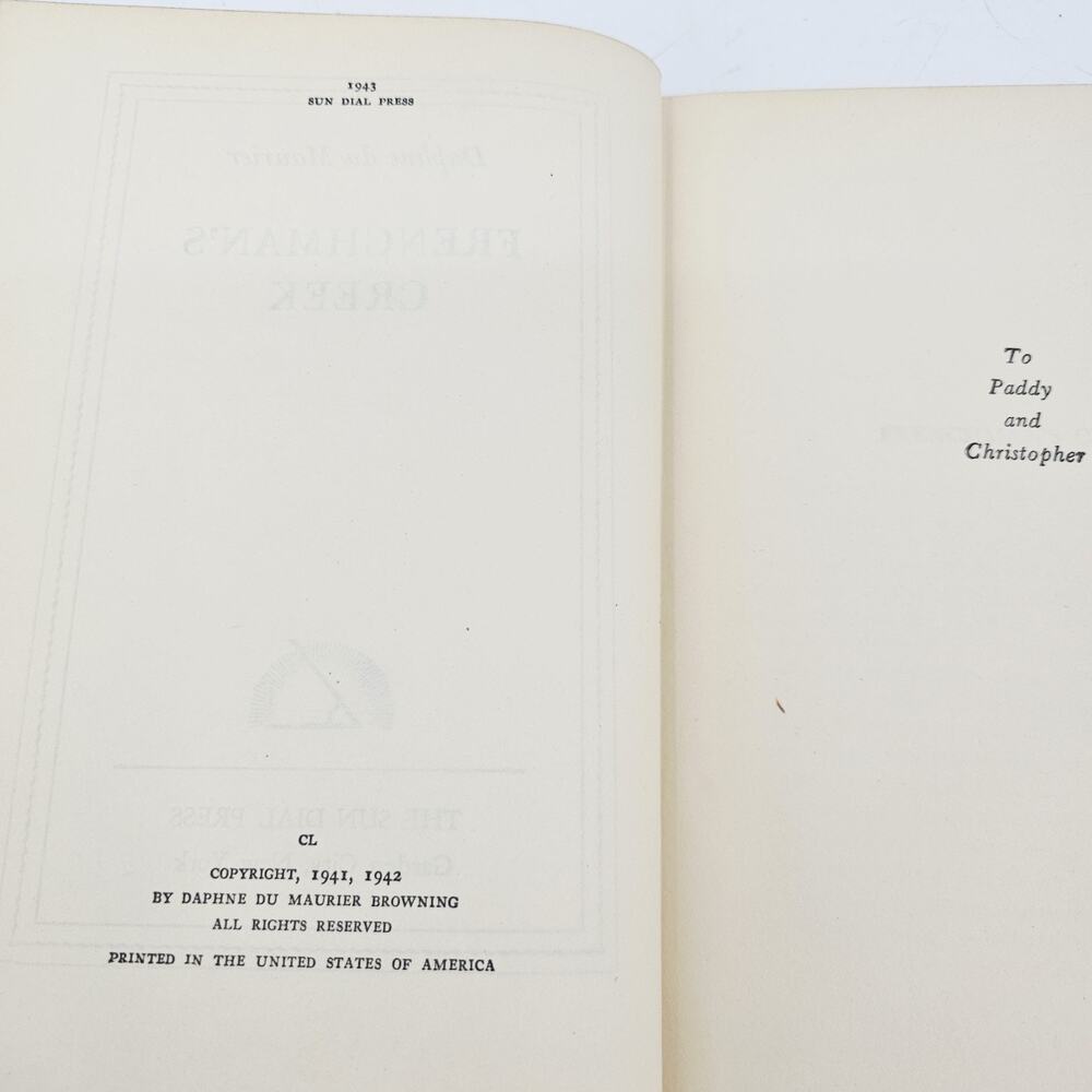 Vintage 1940's Frenchman's Creek Gothic Romantic Novel by Daphne du Maurier - Picture 4 of 6